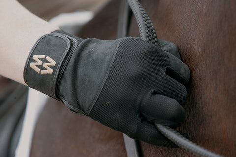 Macwet Mesh Equestrian Gloves-Short Cuff