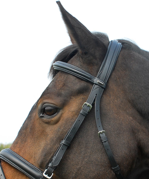 Heritage English Leather 'Comfort' Bridle With Flash Noseband