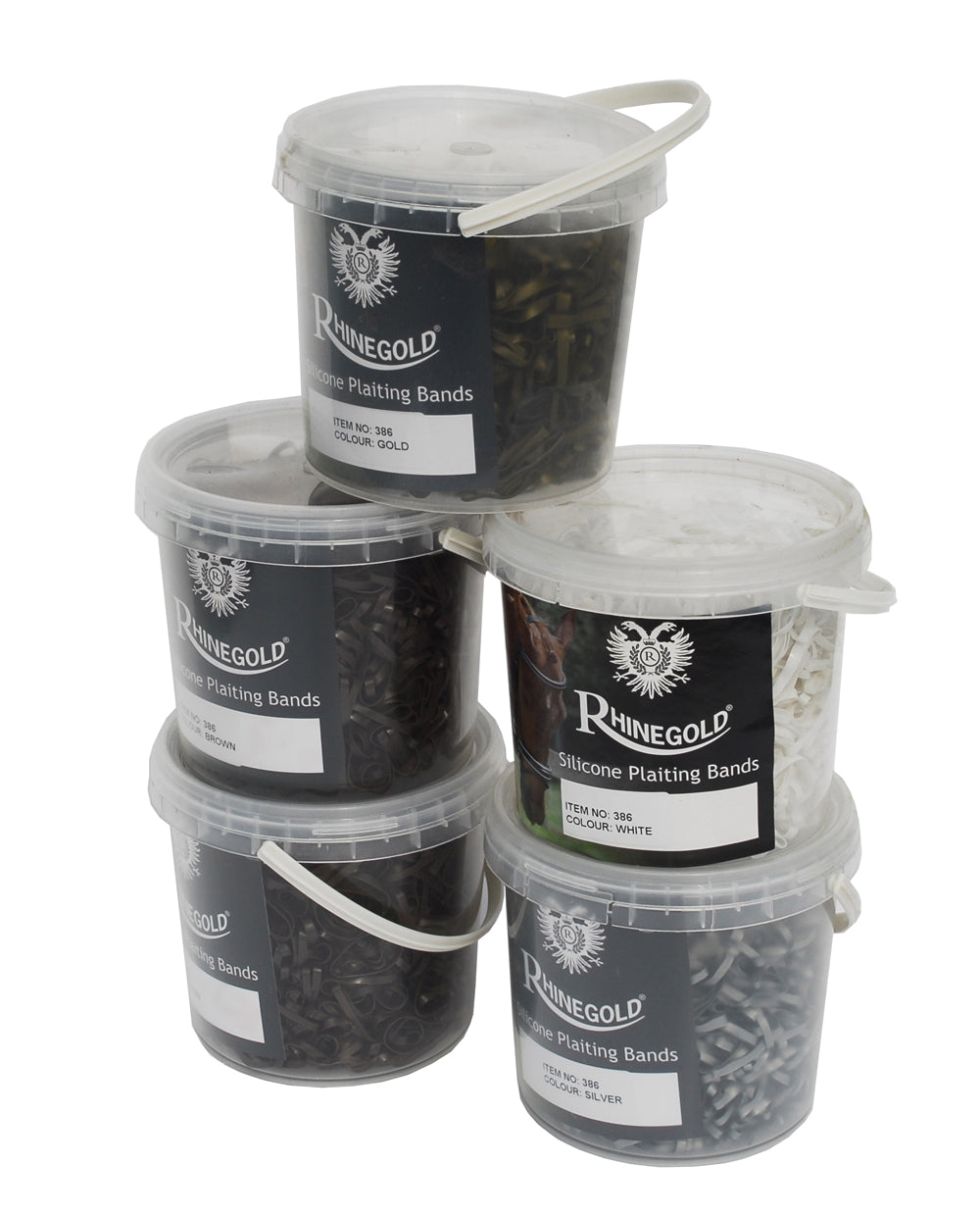 Rhinegold Silicone Plaiting Bands