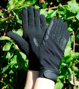Rhinegold Winter Cotton Pimple Grip Riding Gloves