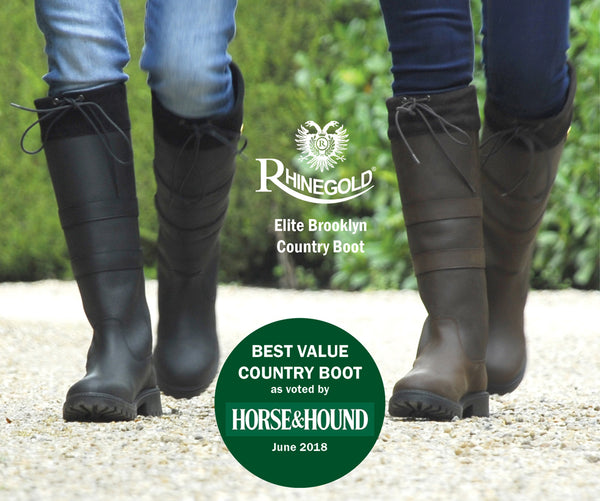 Rhinegold 'Elite' Brooklyn Leather Country Boots