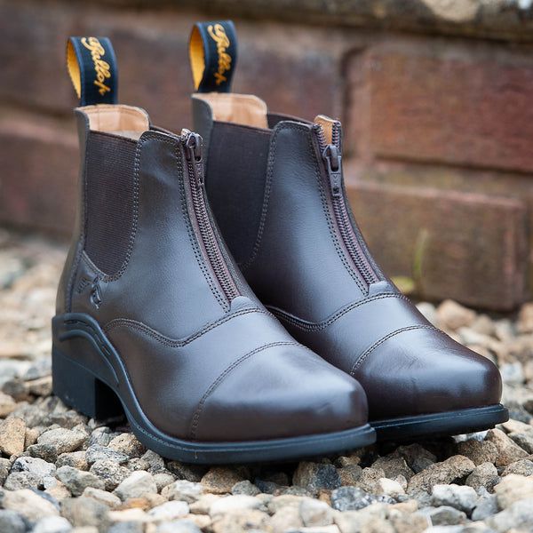 Elegance Leather Paddock Zip Boots